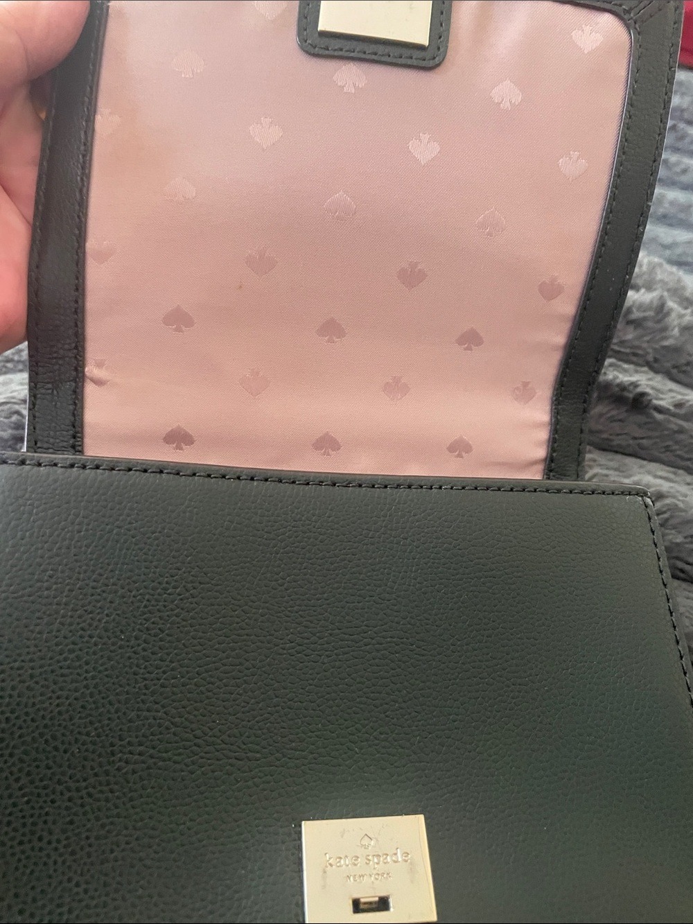 KATE SPADE Maisie Patterson Drive Spruce Green Small Crossbody Flap Bag - Picture 4 of 7